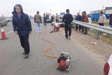 تصادف زنجیره ای در محور پارس آباد و مشگین شهر