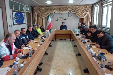 ‍ آماده باش دستگاه های خدمات رسان شهرستان اردبیل باتوجه برودت هوا وبارش برف