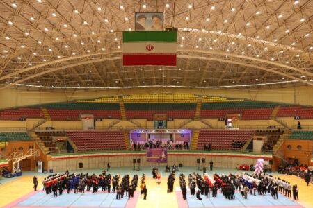 مراسم افتتاحیه هفتمین المپیاد استعدادهای برتر ورزش کشور در رشته کبدی دختران به میزبانی اردبیل برگزار شد