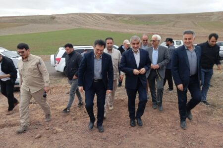 آیین کلنگ‌ زنی مجتمع آبرسانی شهید سلیمانی بخش ارشق شهرستان اردبیل